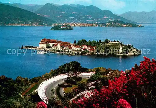 AK / Ansichtskarte Isola_Bella_Lago_Maggiore Sullo sfondo Isola Madre e Pallanza Isola_Bella_Lago_Maggiore
