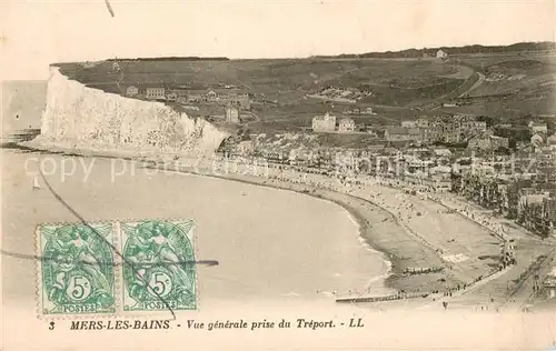 AK / Ansichtskarte Mers les Bains Vue generale prise du Treport Mers les Bains