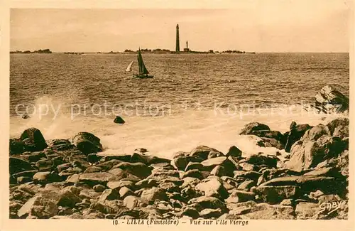 AK / Ansichtskarte Lilia_Plouguerneau Vue sur l Ile Vierge 