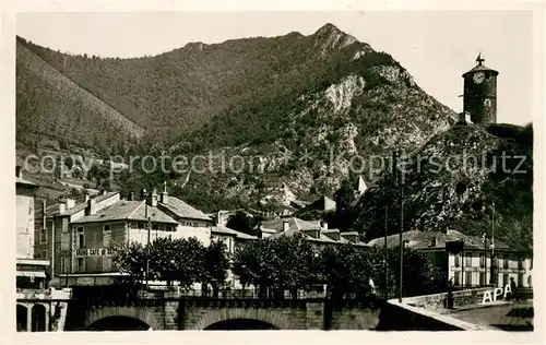 AK / Ansichtskarte Tarascon sur Ariege Tour du XVIe siecle et le pont Tarascon sur Ariege