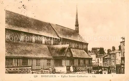 AK / Ansichtskarte Honfleur Eglise Saint Catherine Honfleur