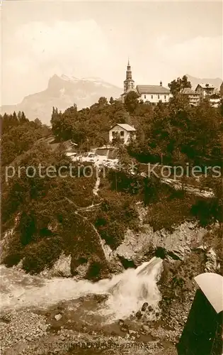 AK / Ansichtskarte Saint Gervais les Bains Vue d ensemble Cascade Alpes Saint Gervais les Bains