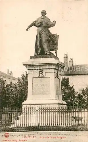 AK / Ansichtskarte Luneville Statue de l Abbe Gregoire Monument Luneville