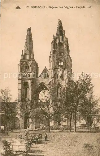 AK / Ansichtskarte Soissons_Aisne Eglise Saint Jean des Vignes Soissons Aisne