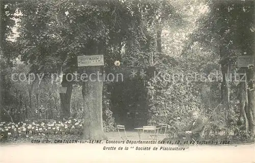 AK / Ansichtskarte Chatillon sur Seine Grotte de la Societe de Pisciculture Chatillon sur Seine