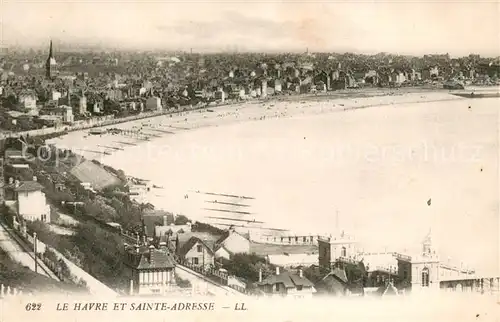 AK / Ansichtskarte Le_Havre Panorama vue sur Sainte Adresse Le_Havre