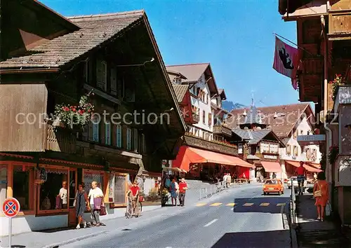 AK / Ansichtskarte Gstaad Dorfstrasse  Gstaad