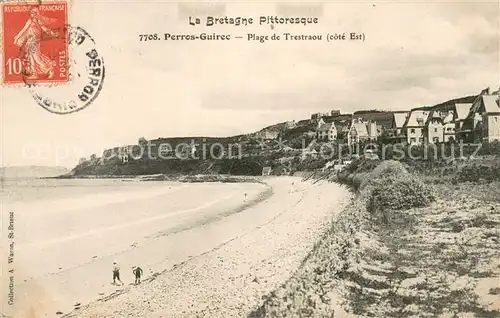 AK / Ansichtskarte Perros Guirec Plage de Trestraou Perros Guirec