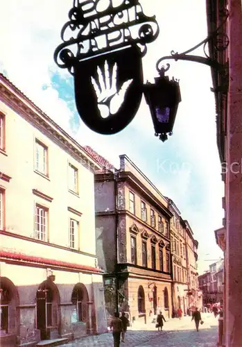 AK / Ansichtskarte Lublin_Lubelskie Stare Miasto Ulica Bramowa Altstadt Tuerschild Lublin Lubelskie