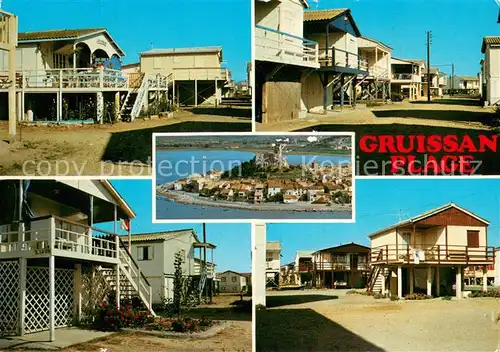 AK / Ansichtskarte Gruissan_Plage Les chalets et vue aerienne Gruissan_Plage