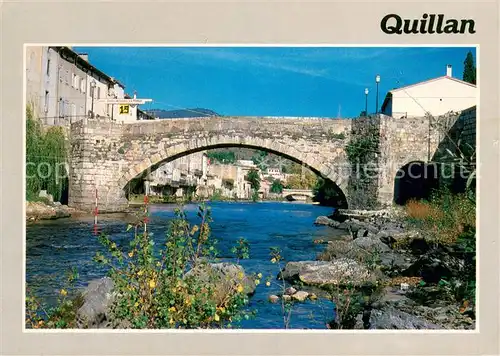 AK / Ansichtskarte Quillan Vieux pont medieval sur l Aude Quillan