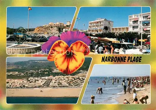 AK / Ansichtskarte Narbonne_Plage Une pensee de la plage Narbonne_Plage
