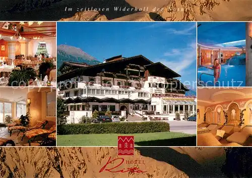 AK / Ansichtskarte Langenfeld_Oetztal Hotel Rita Gastraeume Hallenbad Sauna Langenfeld Oetztal