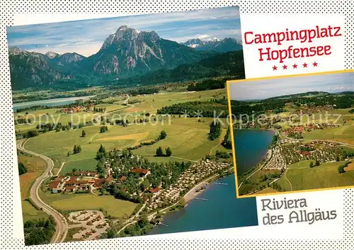 AK / Ansichtskarte Hopfen_See Fliegeraufnahme Internationaler Campingplatz Hopfensee Hopfen_See