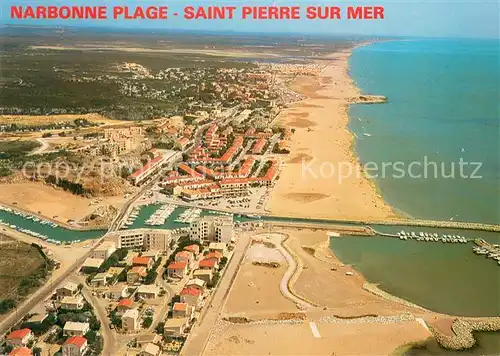 AK / Ansichtskarte Narbonne_Plage et Saint Pierre sur Mer Front de Mer vue aerienne Narbonne_Plage