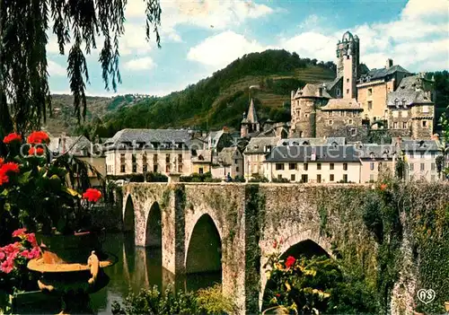 AK / Ansichtskarte Estaing_Aveyron Echappee sur la ville Estaing_Aveyron