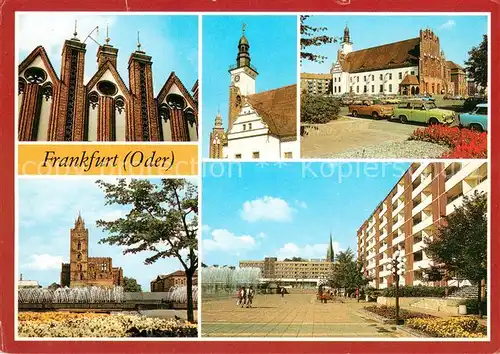 AK / Ansichtskarte Frankfurt_Oder Rathaus Marienkirche Hotel Stadt Frankfurt Frankfurt Oder