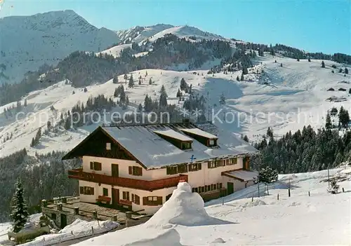 AK / Ansichtskarte Bayrischzell Siemens Berghaus am Muehlberg Winterlandschaft Alpen Bayrischzell