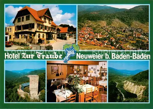 AK / Ansichtskarte Neuweier Hotel Restaurant Zur Traube Landschaftspanorama Schwarzwald Neuweier