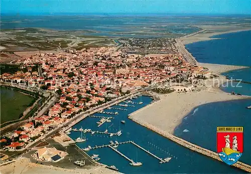 AK / Ansichtskarte Les_Saintes Maries de la Mer Vue aerienne Les