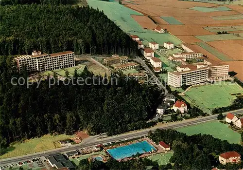 AK / Ansichtskarte Bad_Driburg Sanatorium Berlin Fachklinik Rosenberg im Eggegebirge Fliegeraufnahme Bad_Driburg