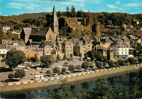 AK / Ansichtskarte La_Roche en Ardenne Vue aerienne et l Ourthe La_Roche en Ardenne