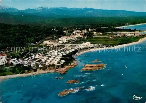 AK / Ansichtskarte Solenzara Hotel pavillonaire Mare e Festa Vue aerienne Solenzara