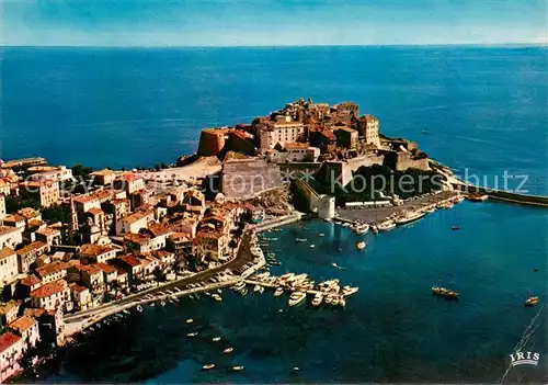 AK / Ansichtskarte Calvi La ville la marine et la citadelle vue aerienne Calvi