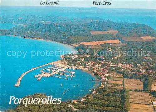 AK / Ansichtskarte Porquerolles Vue aerienne Porquerolles