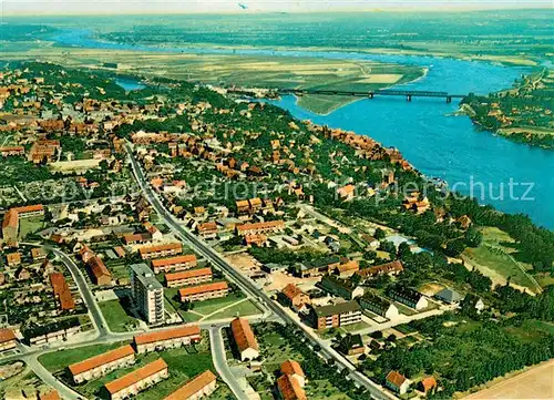 AK / Ansichtskarte Lauenburg_Elbe Fliegeraufnahme Lauenburg Elbe