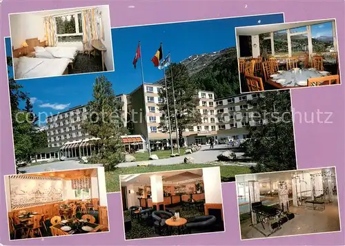 AK / Ansichtskarte St_Moritz_GR Intersoc Hotel Stahlbad Gaestezimmer Gastraeume Bar Foyer St_Moritz_GR