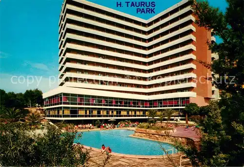 AK / Ansichtskarte Playa_de_Palma_Mallorca Hotel Taurus Park Swimming Pool Playa_de_Palma_Mallorca