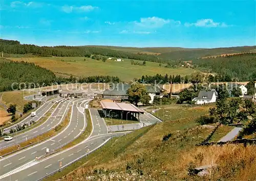 AK / Ansichtskarte Rudolphstein Autobahn Raststaette Frankenwald Rudolphstein