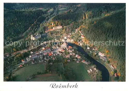 AK / Ansichtskarte Rozmberk_nad_Vltavou Fliegeraufnahme Rozmberk_nad_Vltavou