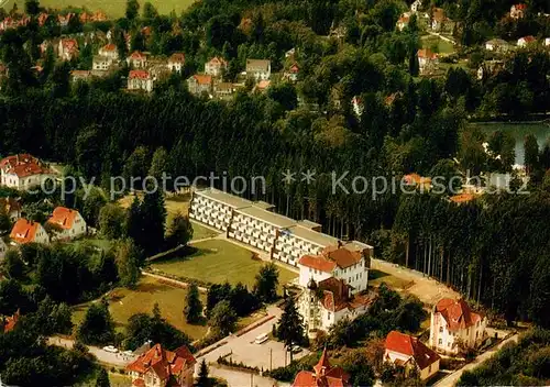 AK / Ansichtskarte Bad_Sachsa_Harz Haus Pfaffenberg Kurheim der AOK Hildesheim Fliegeraufnahme Bad_Sachsa_Harz