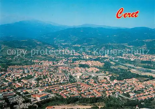 AK / Ansichtskarte Ceret Vue aerienne de Ceret au pied du Canigou Ceret