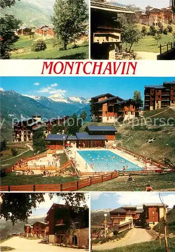 AK / Ansichtskarte Montchavin Vue partielle La piscine Montchavin