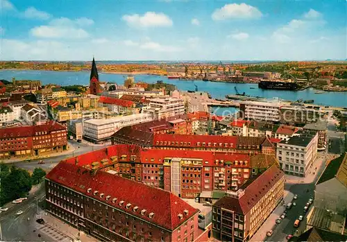 AK / Ansichtskarte Kiel Panorama Blick auf Stadt und Hafen Kiel
