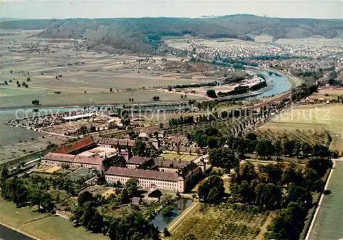 AK / Ansichtskarte Hoexter_Weser Kloster Corvey Fliegeraufnahme Hoexter Weser