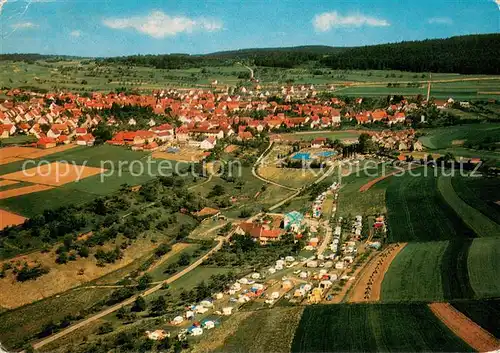 AK / Ansichtskarte Calw Campingplatz Stammheim Obere Muehle Fliegeraufnahme Calw