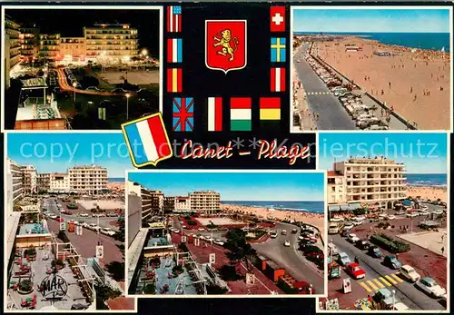 AK / Ansichtskarte Canet_Plage Front de mer Casino Plage Cote Vermeille Canet_Plage