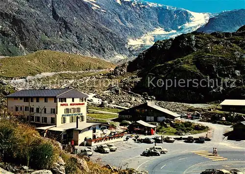 AK / Ansichtskarte Sustenpass Hotel Restaurant Steingletscher Sustenpass