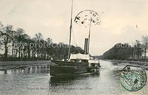 AK / Ansichtskarte Caen Arrivee du Bateau du Havre Hirondelle par l Orne Caen