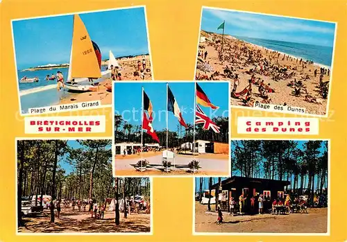 AK / Ansichtskarte Bretignolles sur Mer Camping des Dunes Plage Kiosque Bretignolles sur Mer