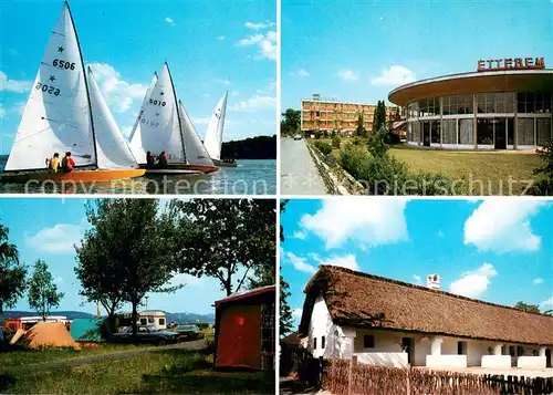 AK / Ansichtskarte Zamardi Segelregatta Etterem Hotel Camping Zamardi