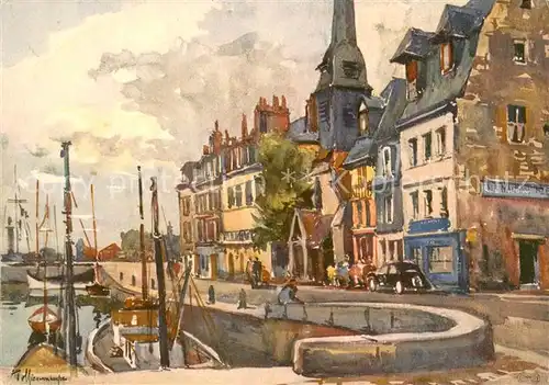 AK / Ansichtskarte Honfleur Le quai St Etienne Honfleur