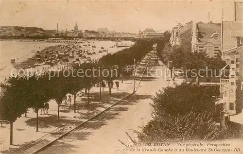 AK / Ansichtskarte Royan_Charente Maritime Perspective de la Grande Conche et du Boulevard Saint Georges Royan Charente Maritime