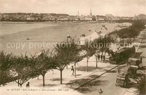 AK / Ansichtskarte Royan_Charente Maritime Vue generale Plage Cote d Argent Royan Charente Maritime