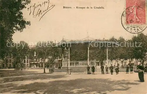 AK / Ansichtskarte Beziers Kiosque de la Citadelle Beziers