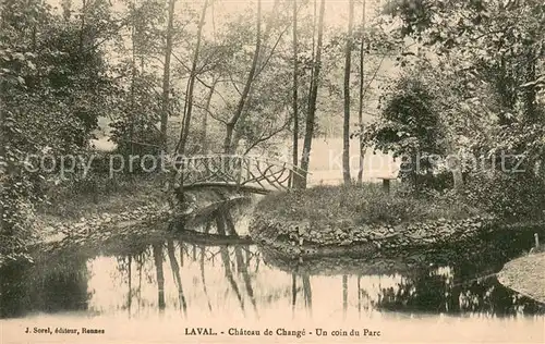 AK / Ansichtskarte Laval_Mayenne Chateau de Change un coin du parc Laval Mayenne